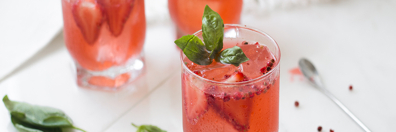 Strawberry Basil Cocktail