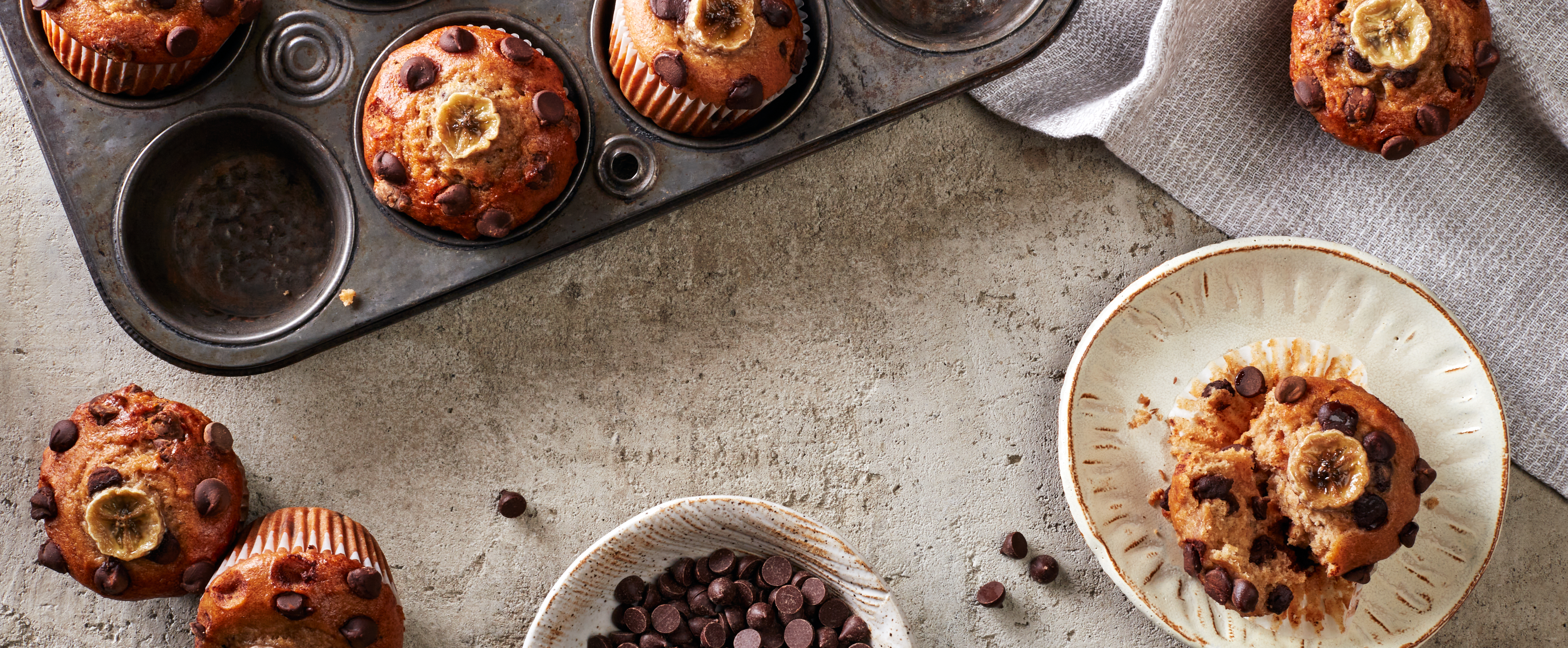 banana chocolate chip muffins